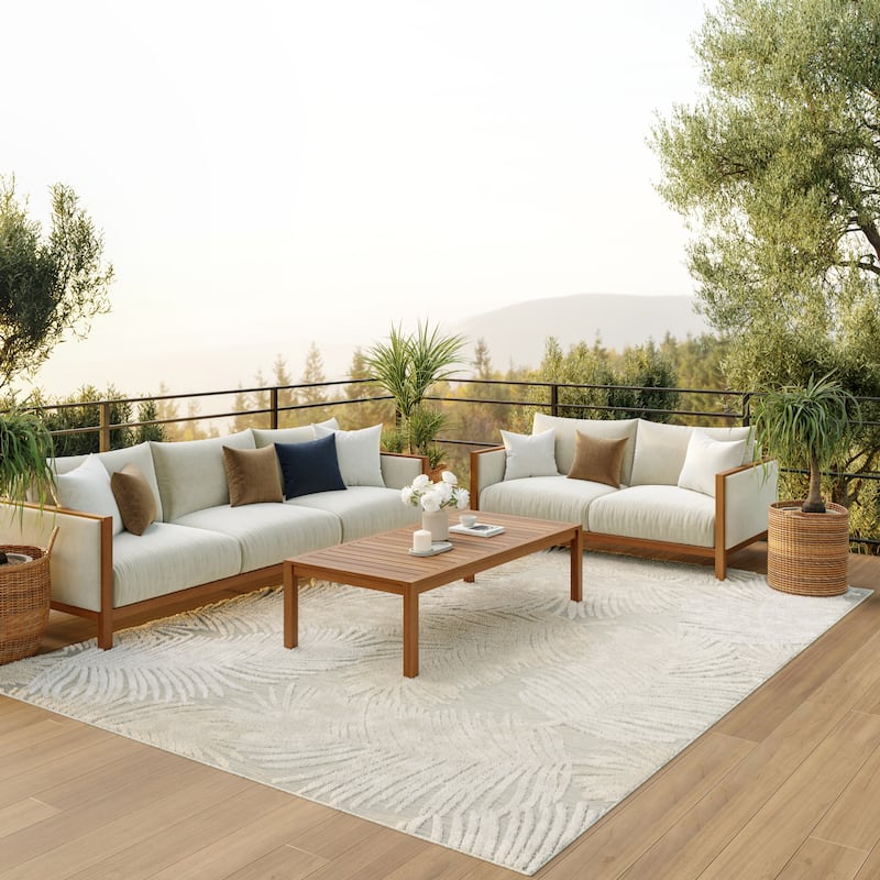 Nourison Suncoast Indoor/Outdoor Nature Area Rug.