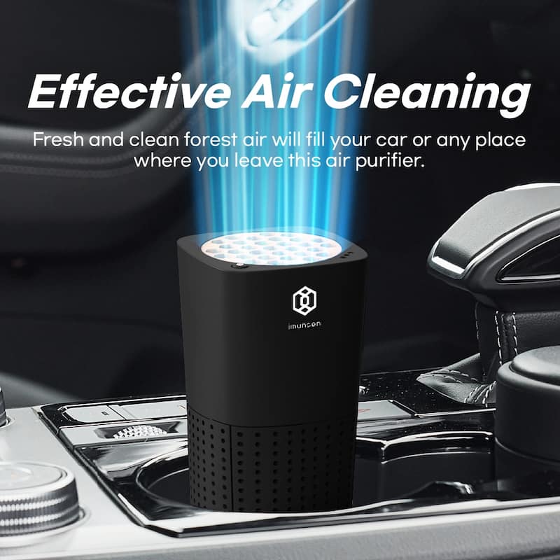 IMUNSEN Portable Air Purifier with Cypress Wood Filter and HEPA Filter