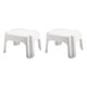 preview thumbnail 1 of 0, Rubbermaid Durable Plastic Step Stool w/ 300-LB Weight Capacity, White (2-Pack) - 2.02