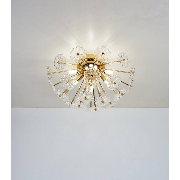 Gold Flush Mount Ceiling Light