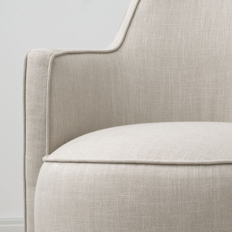 19" Upholstered Swivel Dining Chair