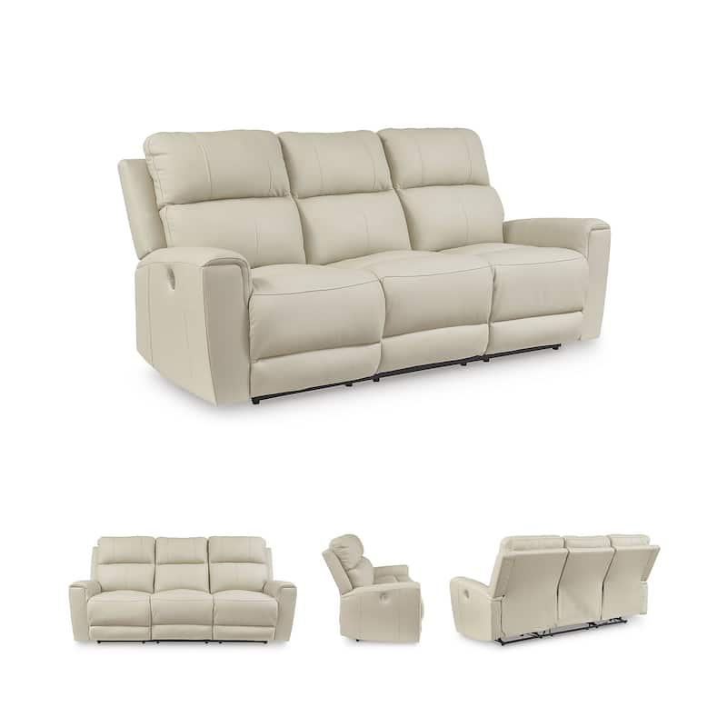 Signature Design by Ashley Dahlmoore Beige Power Reclining Sofa - 87" W x 42" D x 40" H