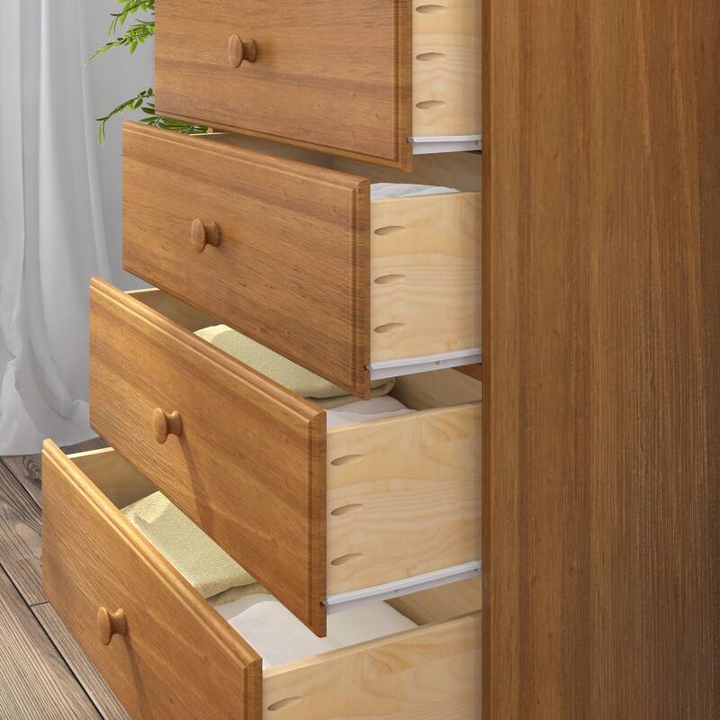 Max and Lily Classic Solid Wood 5-Drawer Dresser