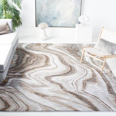 SAFAVIEH Craft Clytie Modern Abstract Marble Pattern Rug