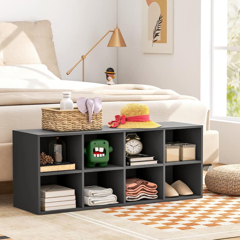 Costway 8 Cubbies Shoe Bench with 500 LBS Weight Capacity Cubby Shoe - See Details
