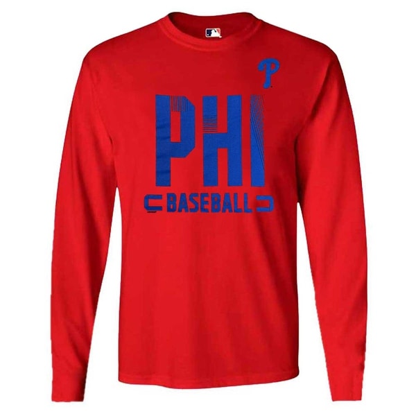 Fanatics Men's MLB Philadelphia Phillies Dash Abbreviation Long Sleeve ...