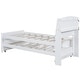 preview thumbnail 12 of 10, Twin Size Platform Bed with Storage LED Headboard, Twin Size Trundle and 3 Drawers, White