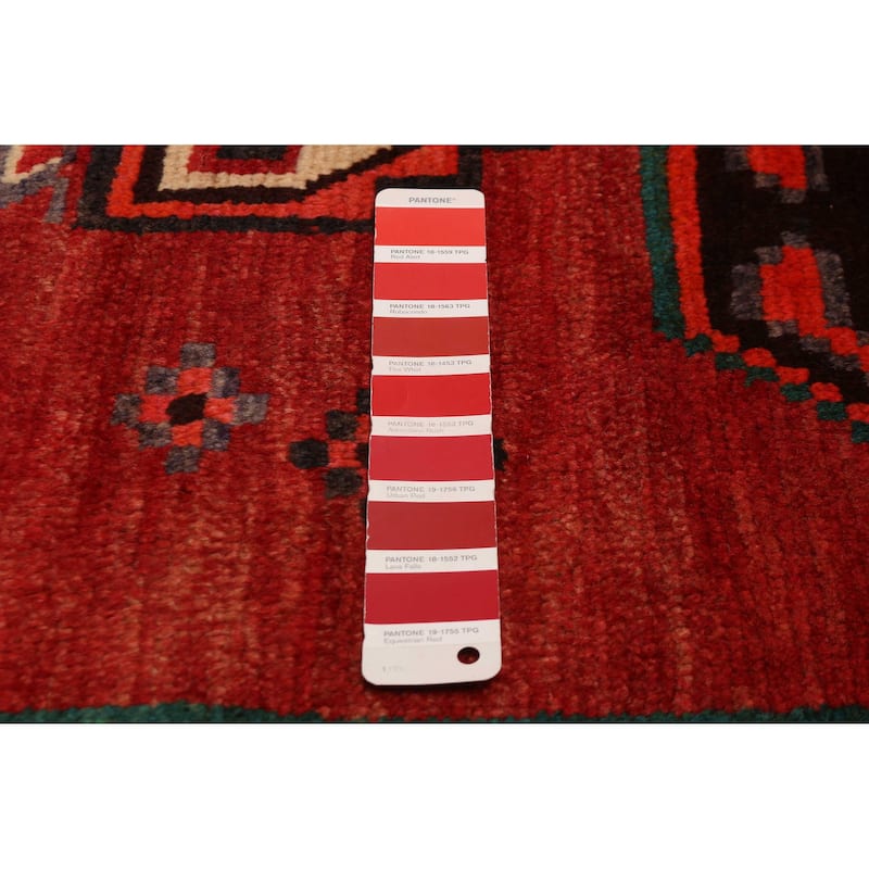ECARPETGALLERY Hand-knotted Melis Red Wool Rug - 4'6 x 9'6