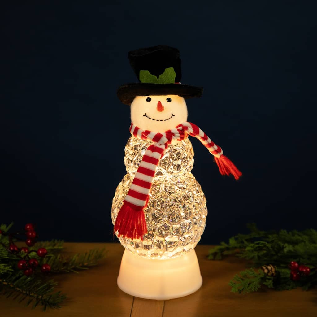 LED Lighted and Musical Snowman Christmas Snow Globe - 12"