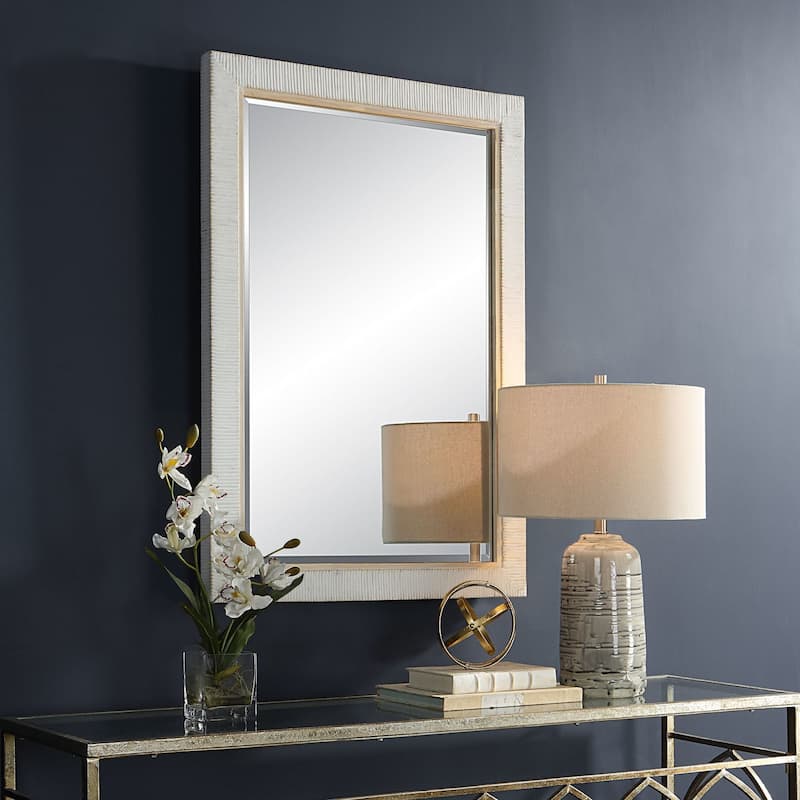 Uttermost 09829 Cape 24" W x 36" H Rectangular Framed Bathroom Mirror