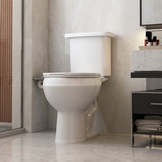 1.6 GPF Elongated Comfort Height Two-Piece Toilet (Seat Included)