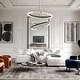 preview thumbnail 21 of 33, Round LED Crystal Chandelier Ring Dimmable Pendant Light Fixture