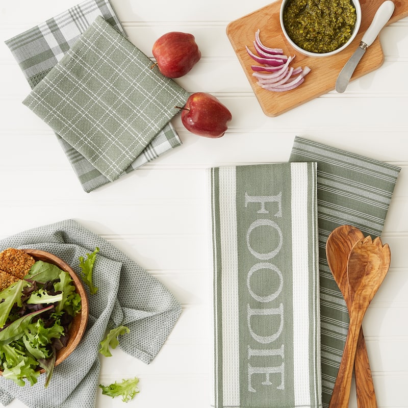 DII Foodie Dishtowel And Dishcloth 5 Piece
