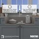 preview thumbnail 50 of 49, Karran Top Mount 33 in. Large Single Bowl Quartz Kitchen Sink