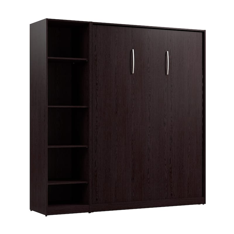Claremont Full Murphy Bed with Closet Organizer (79W) by Bestar