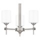 preview thumbnail 4 of 6, Aria 3-Light Antique Polished Nickel Pendant