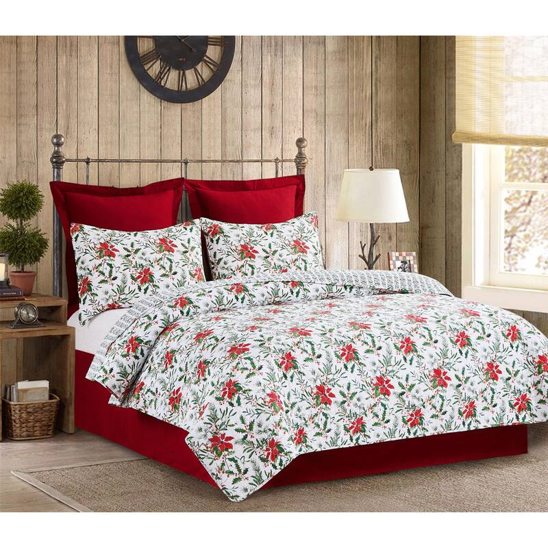 Silvia Cotton Cotton Quilt Set - Reversible and Machine Washable