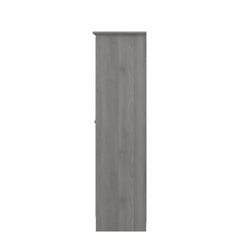 Cabot Espresso Oak Tall Storage Cabinet with Doors - 31.38"L x 16.30"W x 61.14"H