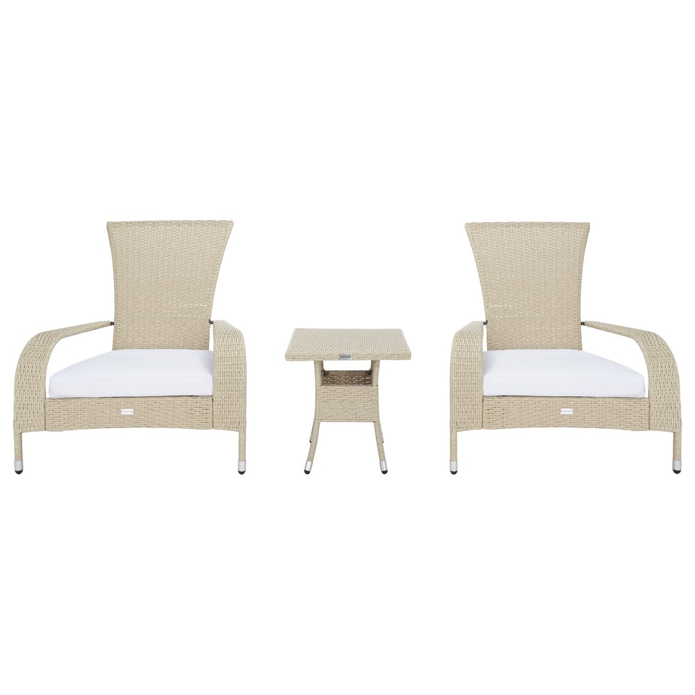 SAFAVIEH Outdoor Urmila 3-Piece Lounge Set - 36Wx34Dx34H