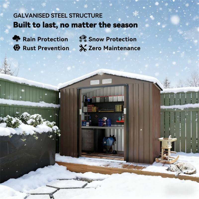 Outdoor Storage Shed, Garden Tool House for Backyard Patio