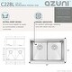 preview thumbnail 6 of 21, AZUNI 28 inches L x 19 inches W Double Bowl Undermount 16G Workstation Kitchen Sink with accessories C228L - 28" x 19" x 10"