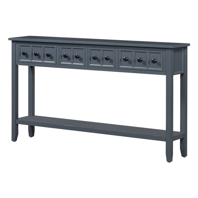 Multi-drawer entry console table
