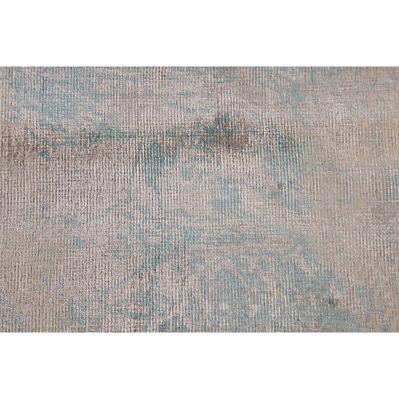All-Over Abstract Modern Area Rug Handmade Wool Carpet - 5'1" x 7'11"