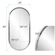 preview thumbnail 8 of 8, Allan Andrews Stainless Steel Simone Wall Mirror Collection