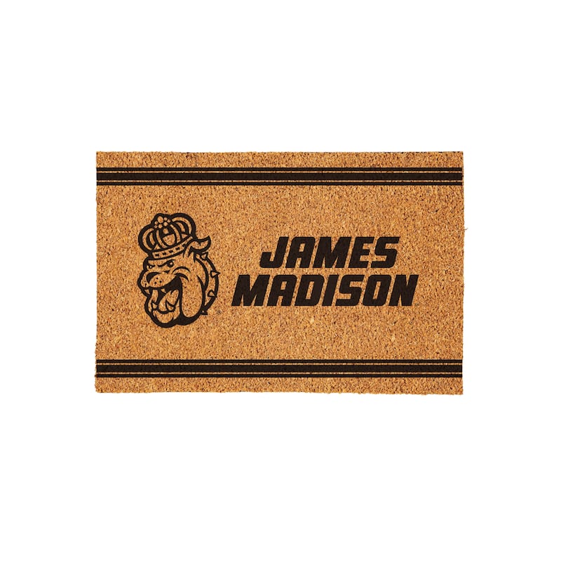 James Madison University Monochrome Indoor/Outdoor Coir Door Mat