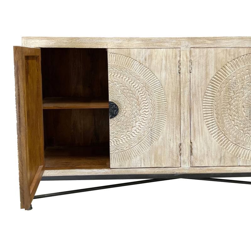 Ashford Carved Wood Sideboard