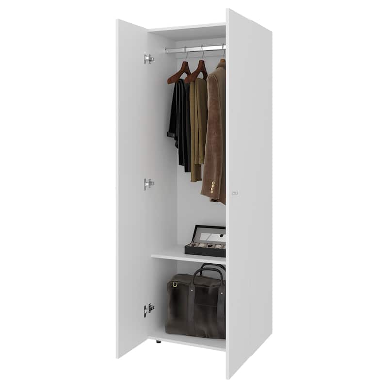 Rossetta Modern 2-Door Rectangular Shape Simple Wardrobe Cabinet