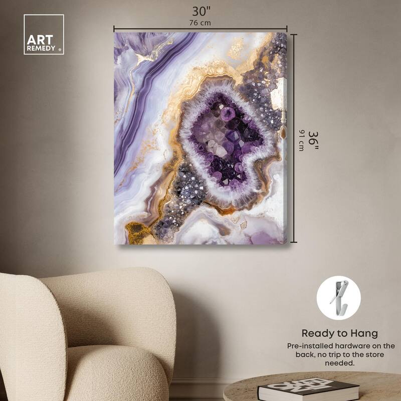 Amethystine Dream II Canvas by Art Remedy, Gallery Wrapped