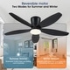 preview thumbnail 4 of 10, 36/42/48 Inches Flush Mount Ceiling Fan for Small Room,Living Room,Bedroom,Patio