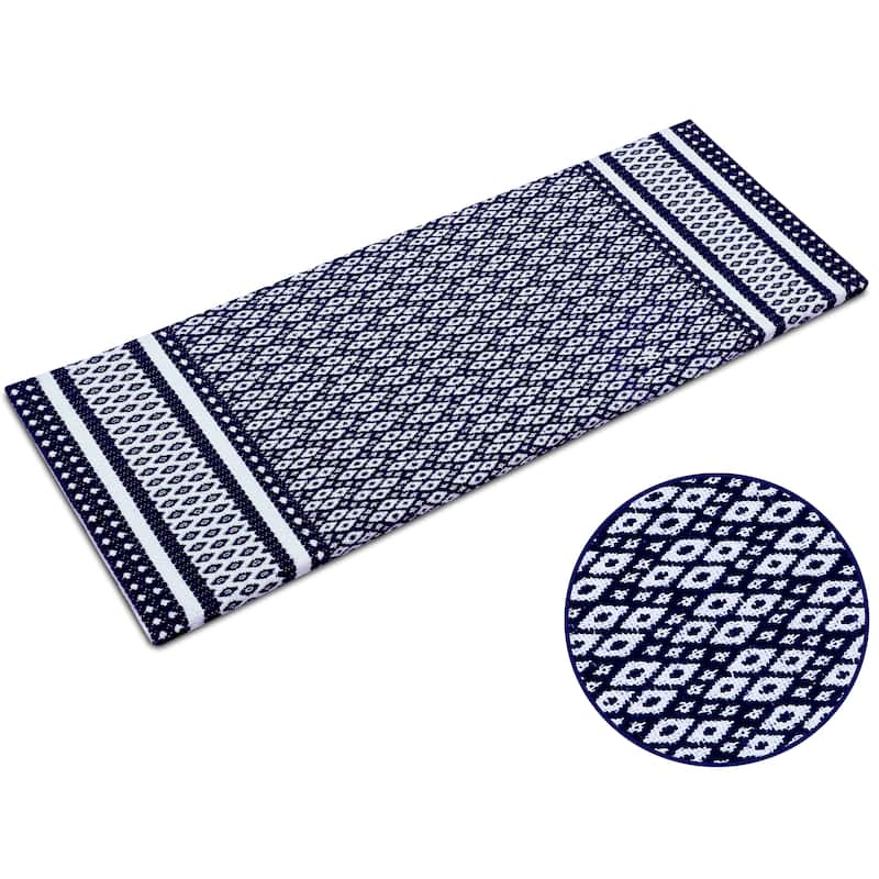Woven Cotton Anti-Fatigue Anti-Skid Cushioned Mats - Versatile Comfort for Kitchen, Doormat, and Bathroom