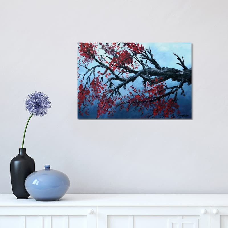iCanvas "Japanese Cherry Blossom Flowers" by Derek McCrea Canvas Print - 12x18x1.5