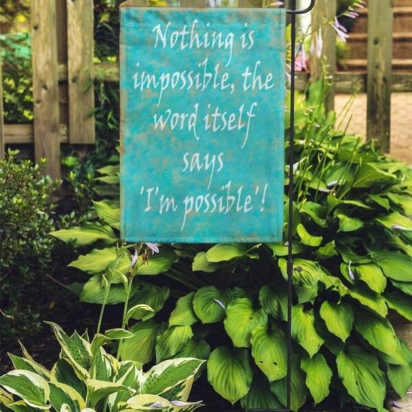Shop Life Inspirational Motivating Wise Quote From Audrey Hepburn Clever Motivation Garden Flag Decorative Flag House Banner Overstock 31386194