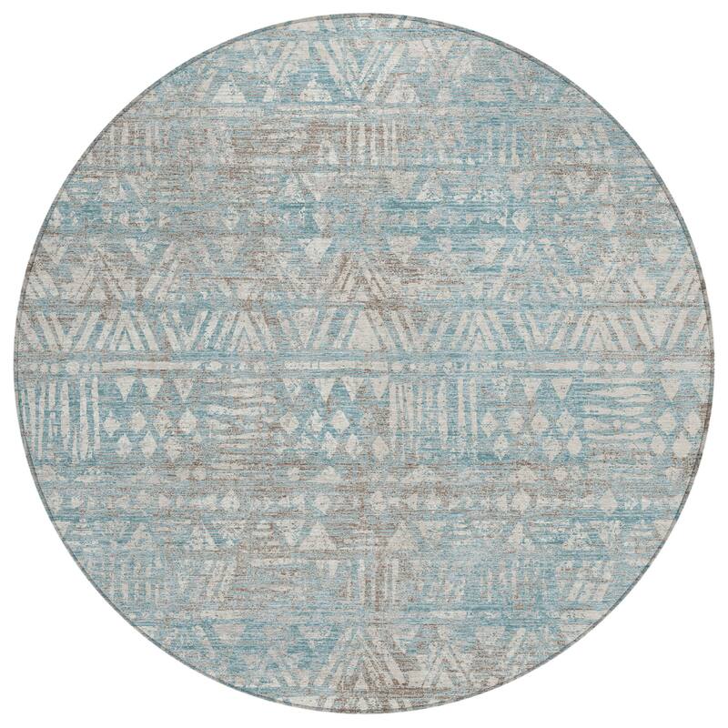 Machine Washable Indoor/ Outdoor Global Jara Chantille Rug
