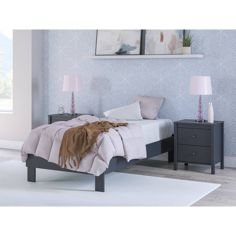 Signature Design by Ashley Simmenfort Blue Platform Bed - Twin