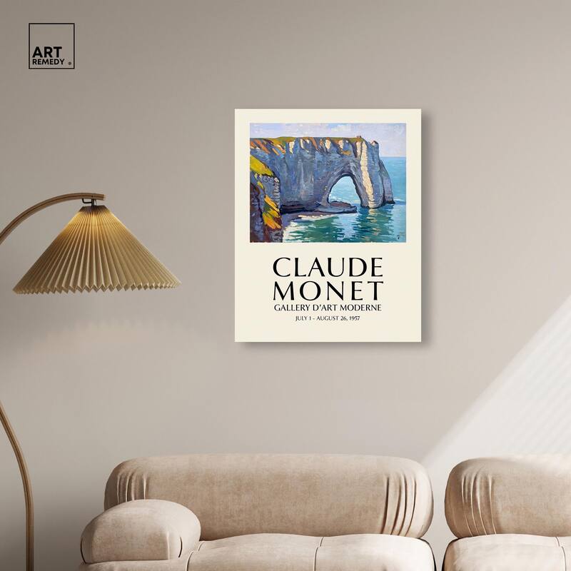 Seascape at Etretat Canvas by Art Remedy, Gallery Wrapped