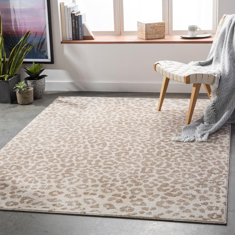 Livabliss Positano Minimalist Animal Area Rug - Camel - 7' 10" x 10'