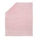 preview thumbnail 2 of 3, Lambs & Ivy Signature Pink/White 100% Cotton Marl Textured Knit Baby Blanket