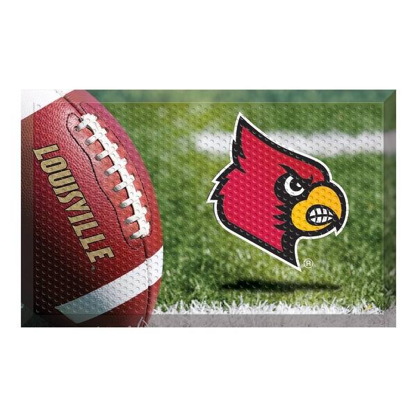 Shop University Of Louisville Football Scraper Door Mat Free