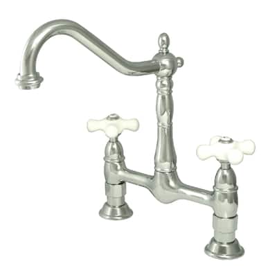 Kingston Brass Heritage Bridge Kitchen Faucet