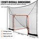 preview thumbnail 5 of 5, Hockey and Lacrosse Goal Backstop with Extended Coverage - 6*6 feet spliced