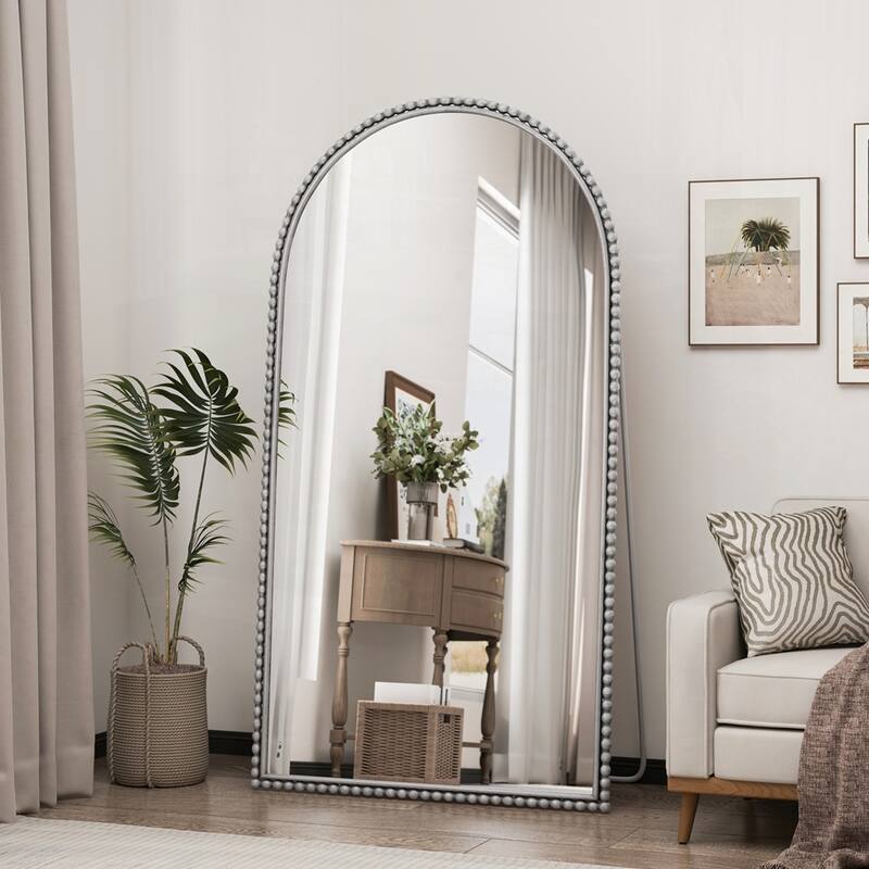 Iron Arch Retro Full Length Mirror With Supporting Feet