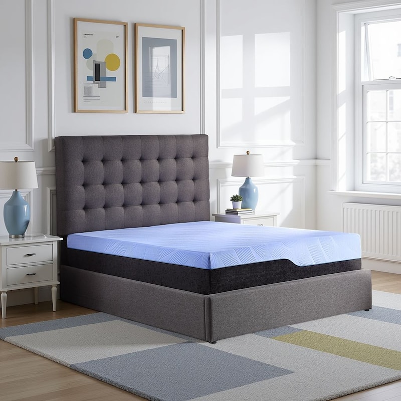 Bridgevine Home 12 inch Refresh Hybrid Cooling Fast Responding Latex Foam and Coil Adult Mattress