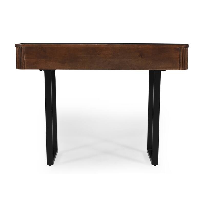 Living Room Entryway Hallway Retro Console Table with 2-Drawer
