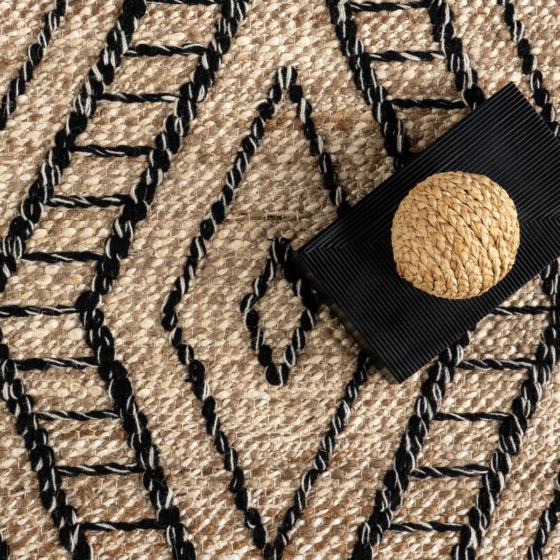 Nuloom Betony Modern Trellis Jute Blend Area Rug