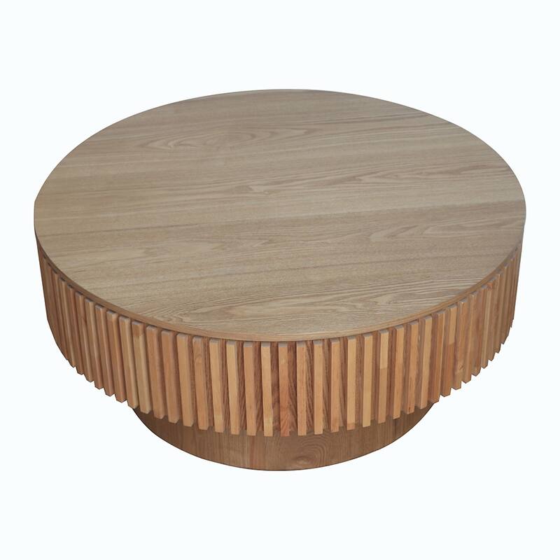 Round Coffee Table with Storage