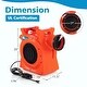 preview thumbnail 3 of 7, Costway 2 HP/1500W Air Blower Commercial Inflatable Bounce House - See Details